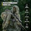 M-Tac Camo Mesh Sniper Veil – Tactical Military Neck Face Head Netting Scarf for Hunting Paintball Wild Photography