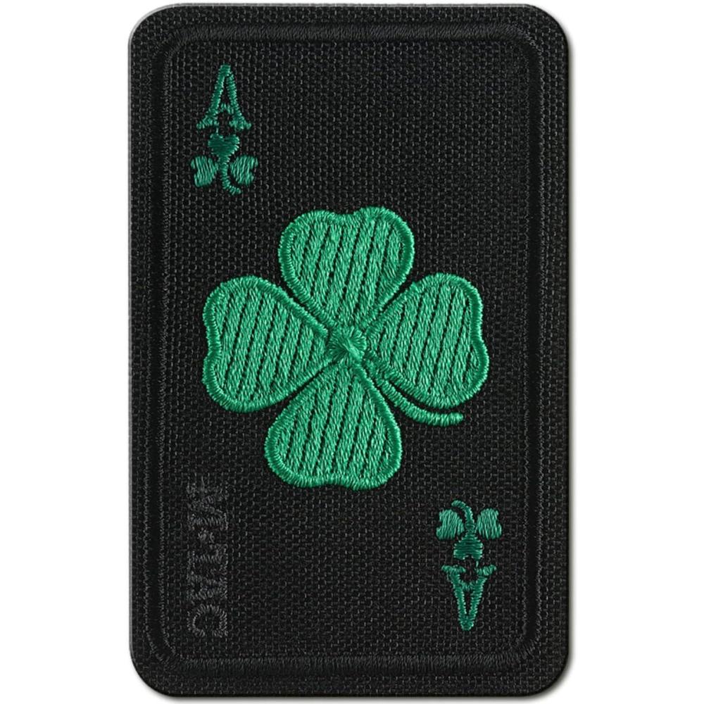 image:imageMTac Ace of Spades Embroidered Patch Death Card Tactical Morale Patch for Military Gear Army Combat Hook and Loop Patches BlackClover