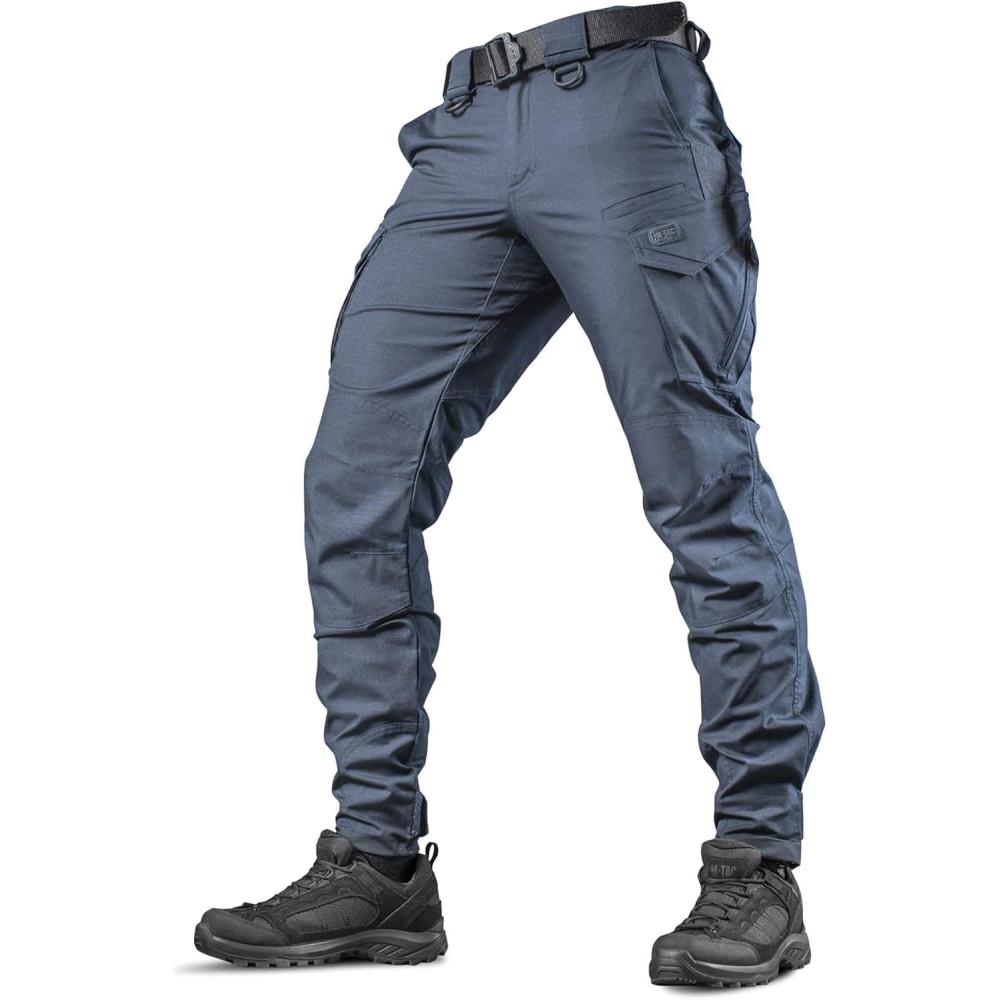 image:imageMTac Aggressor Flex Tactical Cargo Pants for Men Durable RipStop Cargo Work Trousers with Reinforced Knees Stretch FitDark Navy Blue
