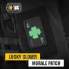 M-Tac Ace of Spades Embroidered Patch Death Card – Tactical Morale Patch for Military Gear – Army Combat Hook and Loop Patches (Black)(Clover)