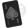 M-Tac Ace of Spades Embroidered Patch Death Card – Tactical Morale Patch for Military Gear – Army Combat Hook and Loop Patches (Black)(Black)