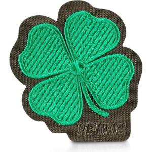 M-Tac Ace of Spades Embroidered Patch Death Card – Tactical Morale Patch for Military Gear – Army Combat Hook and Loop Patches (Black)(Ranger Green Clover)
