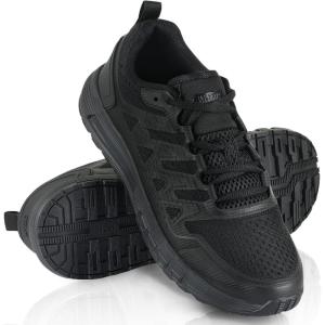 M-Tac Tactical Sneakers for Men – Lightweight Breathable Mesh Hiking & Training Shoes, Non-Slip EVA Sole, Durable Outdoor Walking Shoes for Hot Weather(Black)