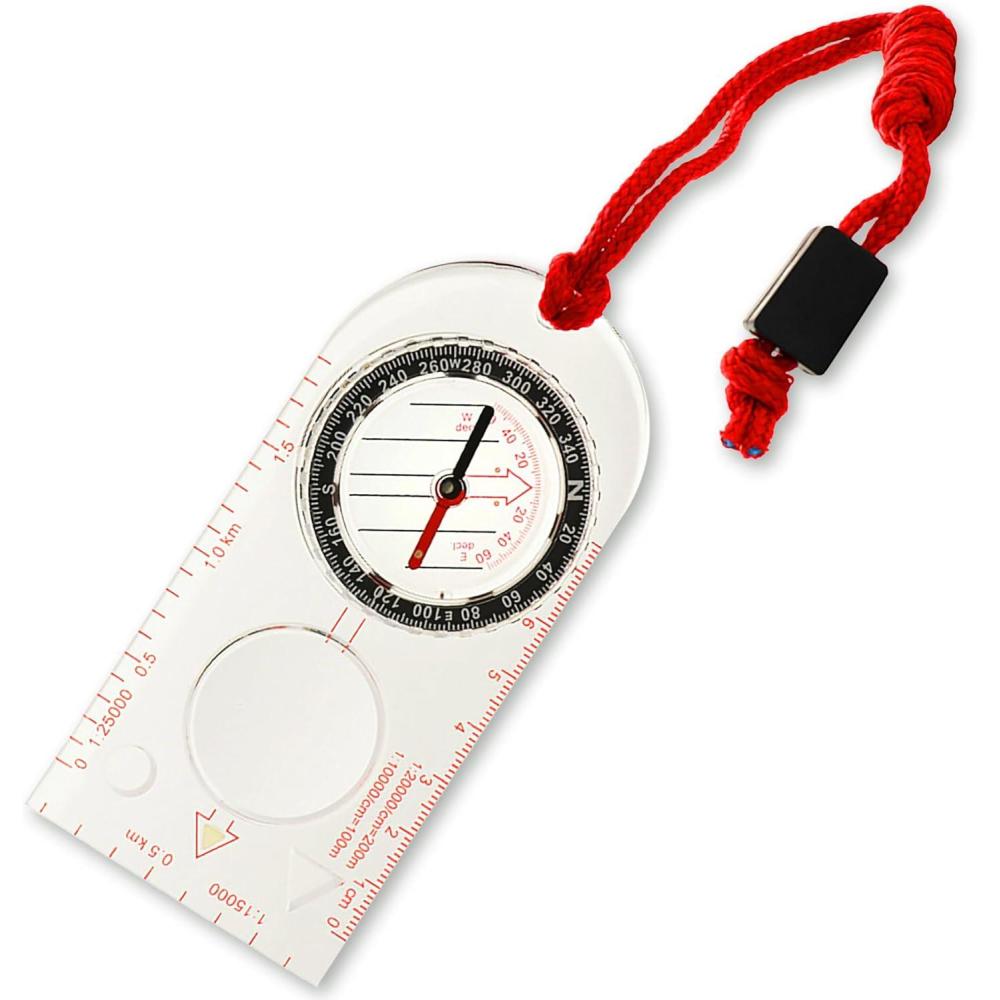 image:imageMTac Liquid Filled Baseplate Compass GlowinDark OrienteeringMapReading Compass for Hiking Survival Camping Hunting NavigationOne