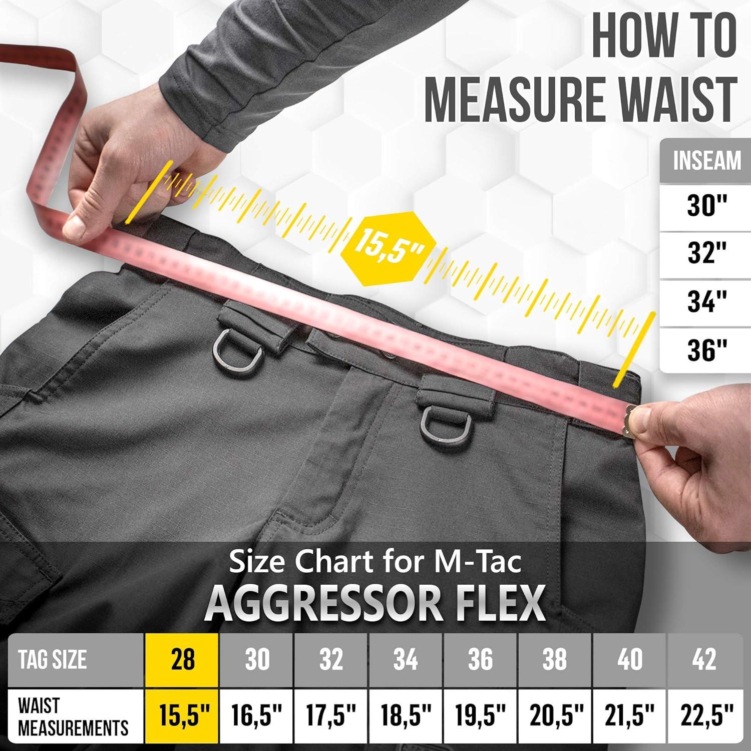 image:imageMTac Aggressor Gen II Flex Tactical Pants for Men Ripstop Stretch Cargo Pants with Reinforced Knees and Multiple PocketsBlack