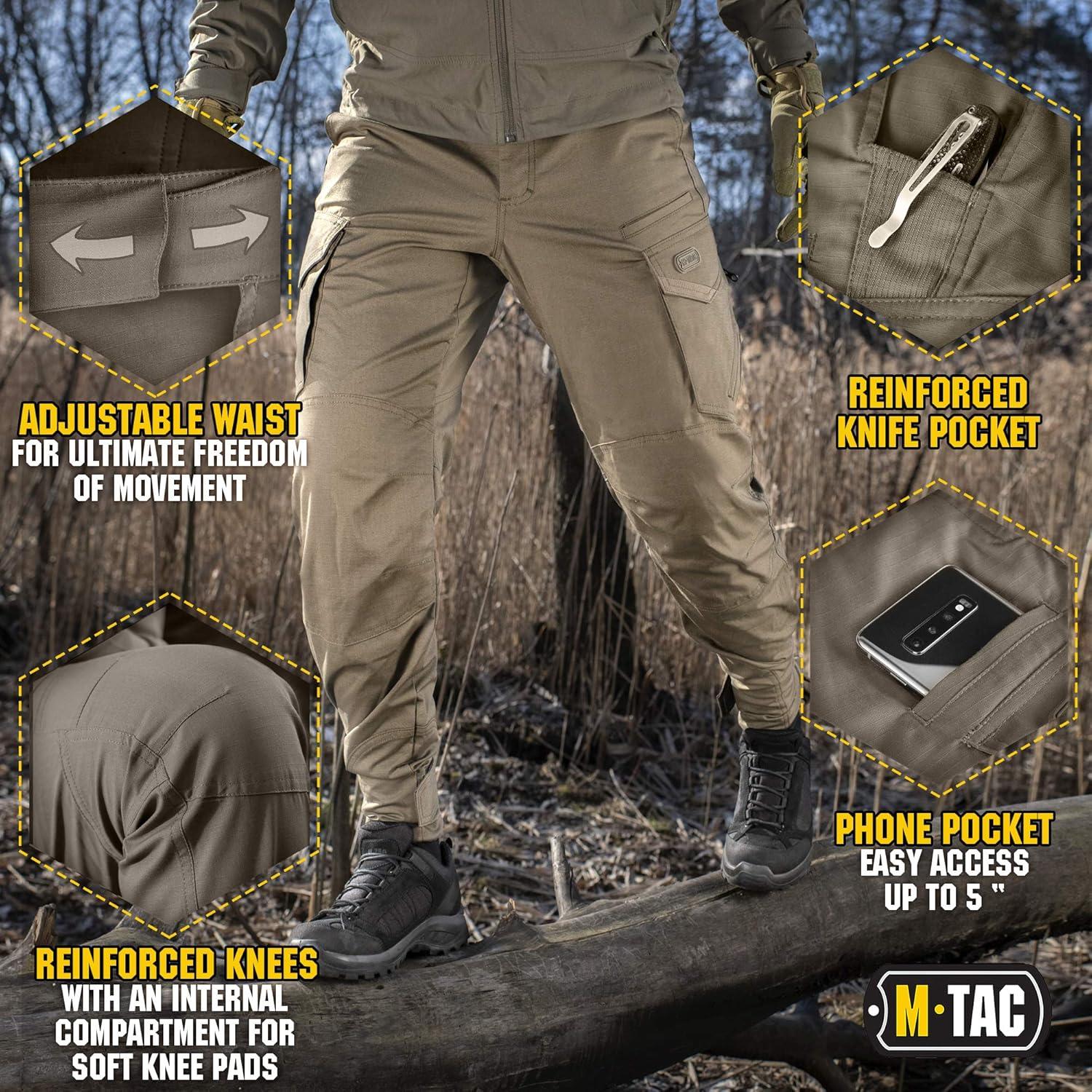 image:imageMTac Aggressor Gen II Flex Tactical Pants for Men Ripstop Stretch Cargo Pants with Reinforced Knees and Multiple PocketsOlive Dark