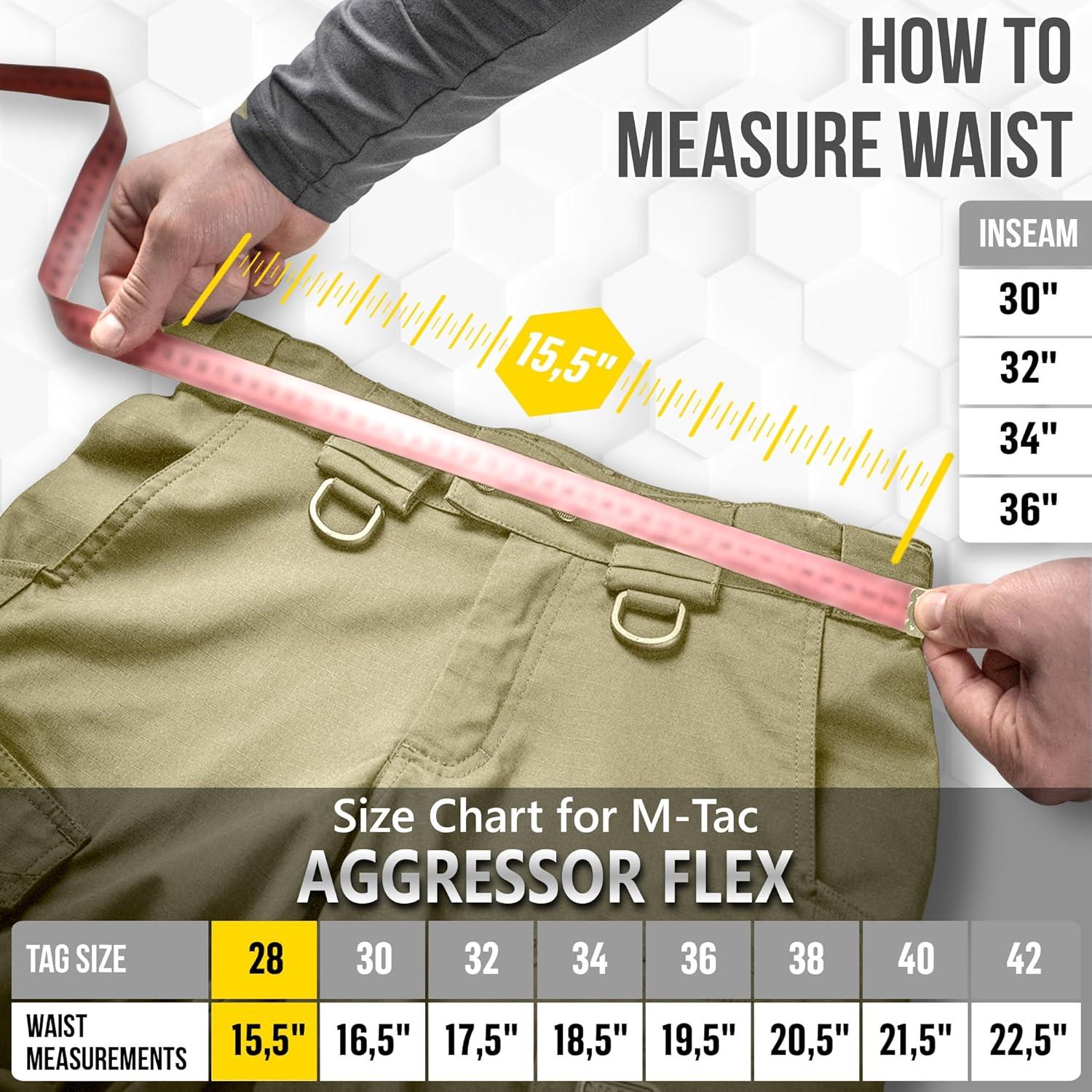 image:imageMTac Aggressor Gen II Flex Tactical Pants for Men Ripstop Stretch Cargo Pants with Reinforced Knees and Multiple PocketsTan