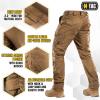 M-Tac Aggressor Gen II Flex Tactical Pants for Men, Ripstop Stretch Cargo Pants with Reinforced Knees and Multiple Pockets(Coyote Brown)